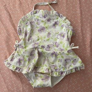 Swimsuit with diaper protection, 6-12 months and just beautiful in person.